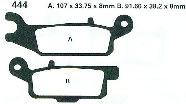 BRAKE PADS SINTERED METAL, EBC FA444R