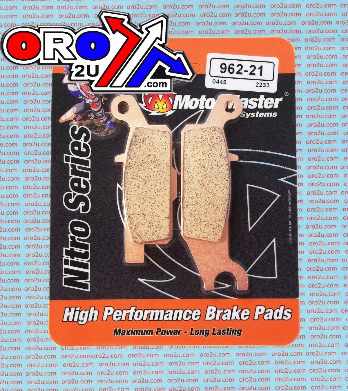 BRAKE PADS SINTERED NITRO, MOTO-MASTER 096221, 39-445