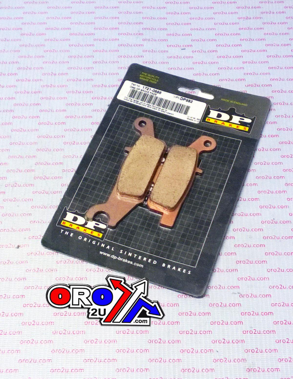 BRAKE PADS DP BRAKES HARD, DP982 BRAKES Premium Sintered