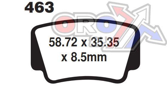 BRAKE PADS STD MOTO-MASTER, SEMI-METALLIC STD 096611