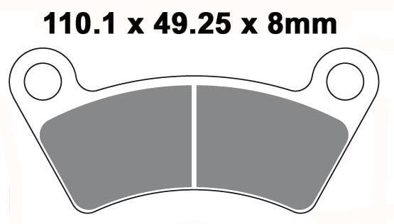 BRAKE PADS SEMI EBC FA482TT