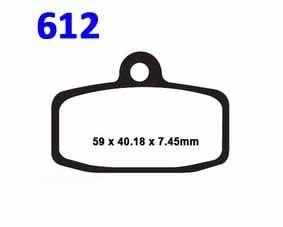 BRAKE PADS STD EBC FA612TT
