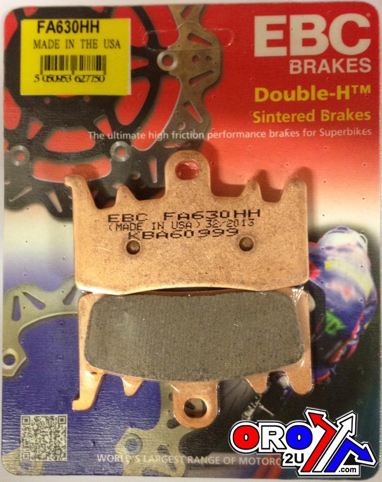 BRAKE PADS SINTERED METAL, EBC FA630HH GOLD, 39-630