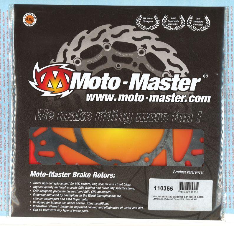 DISC BRAKE FRONT CR CRF ROUND, MOTO-MASTER 110355 HONDA