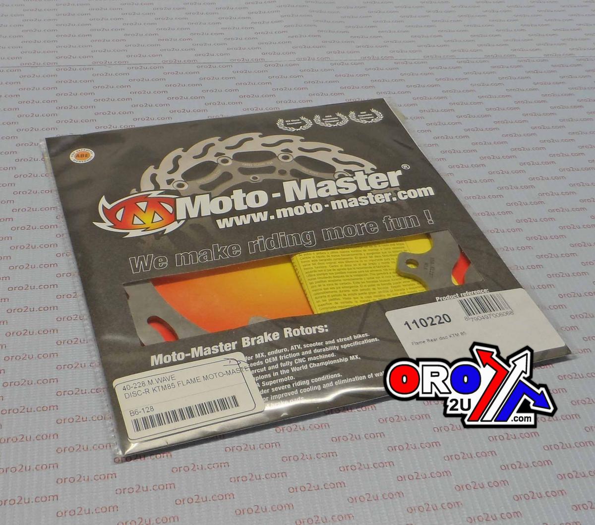 DISC BRAKE REAR KTM85 FLAME, MOTO-MASTER 110220