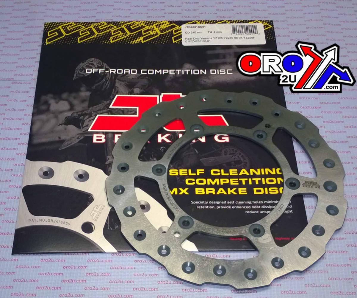 DISC BRAKE REAR YZ 98-01 JT, JTD4061SC01 YAMAHA YZF400/426, SELF-CLEANING HOLES