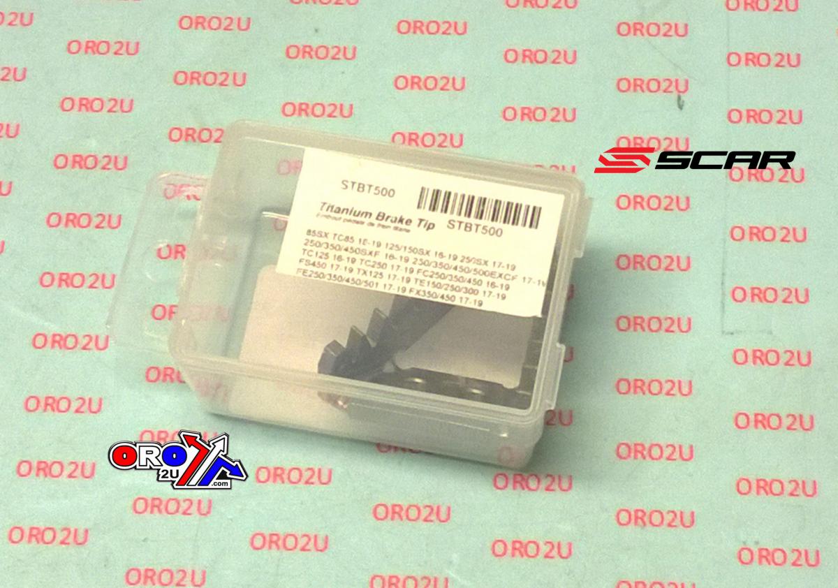 KTM TITANIUM BRAKE PEDAL TIP, WIDER THAN OEM STEP PLATE/TIP, 55413051000