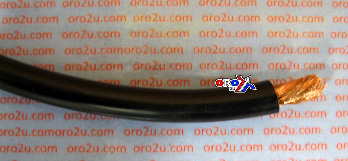 10mm BLACK CABLE 500mm EACH, 25mm2 / 170AMPS