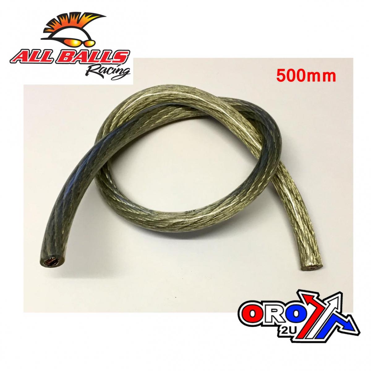 10mm CLEAR CABLE 500mm EACH