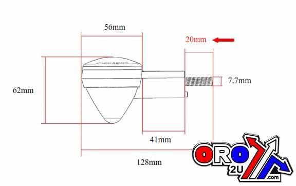 INDICATOR BLK/CLEAR LENS, K&S 25-9561 E-MARKED