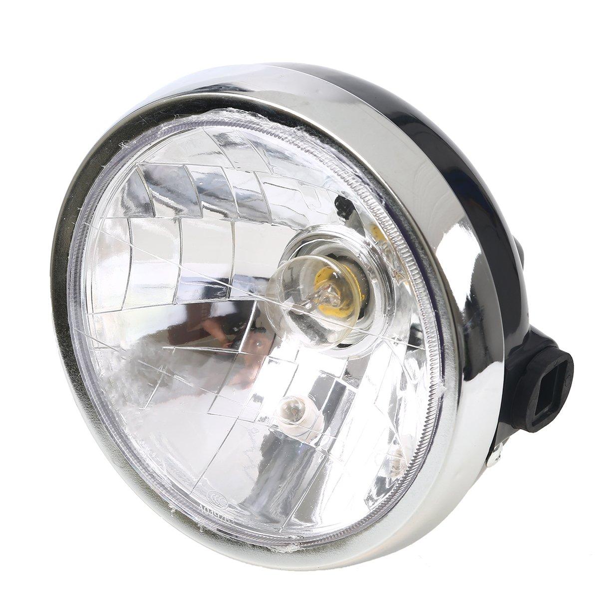 HEAD LIGHT UNIT ROUND CLEAR GLASS 2002 - 2013 YAMAHA YFB125 TYPE