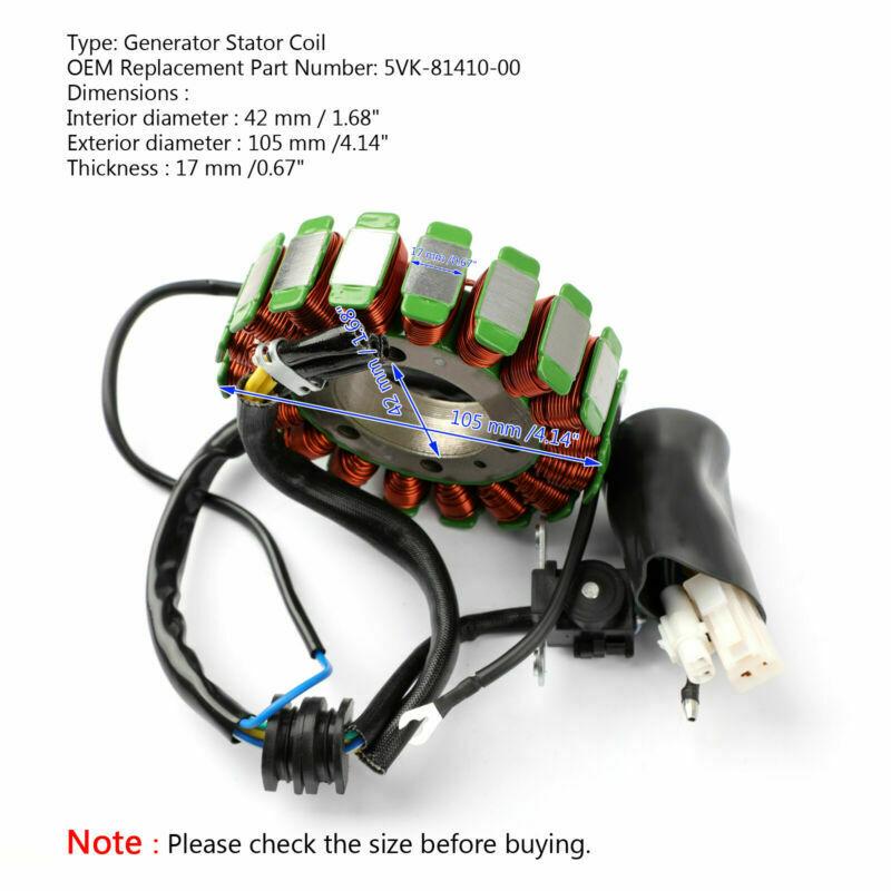 STATOR IGNITION COIL 06-15 YAMAHA XT660/MT03, OEM SPEC REPLACEMENT