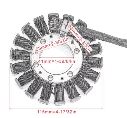 STATOR COIL 2006-2010 HONDA SC58 CBF1000 31120-MFA-D01 31120-MGJ-D01