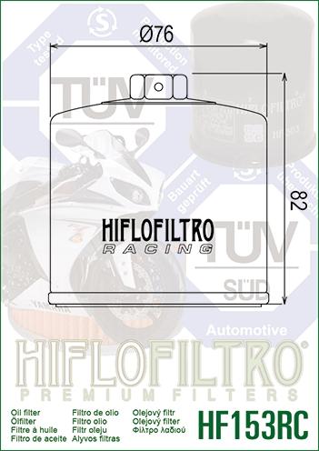 OIL FILTER HIFLO HF153RC RACE, DUCATI090549960