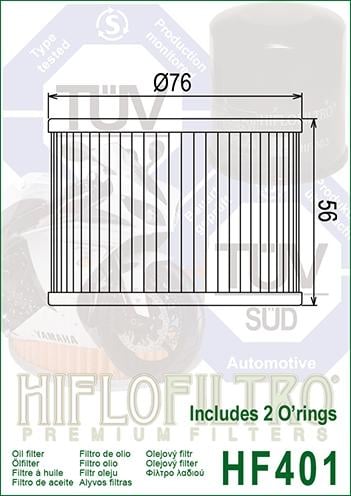 OIL FILTER HIFLO HF401