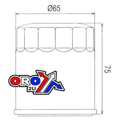 OIL FILTER HIFLO HF156 DUKE, KTM 58338045100 CAN TYPE
