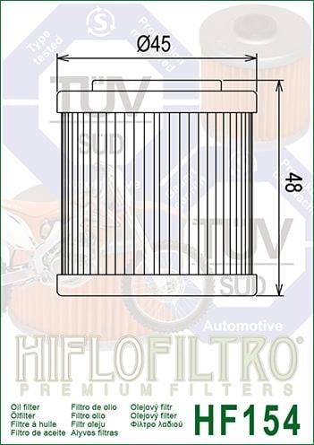 OIL FILTER HIFLO HF154 HUSKY 4
