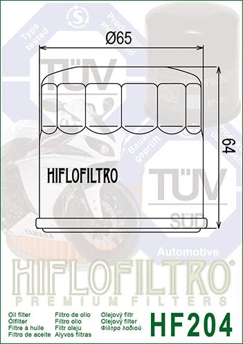 OIL FILTER HIFLO HF204C CHROME