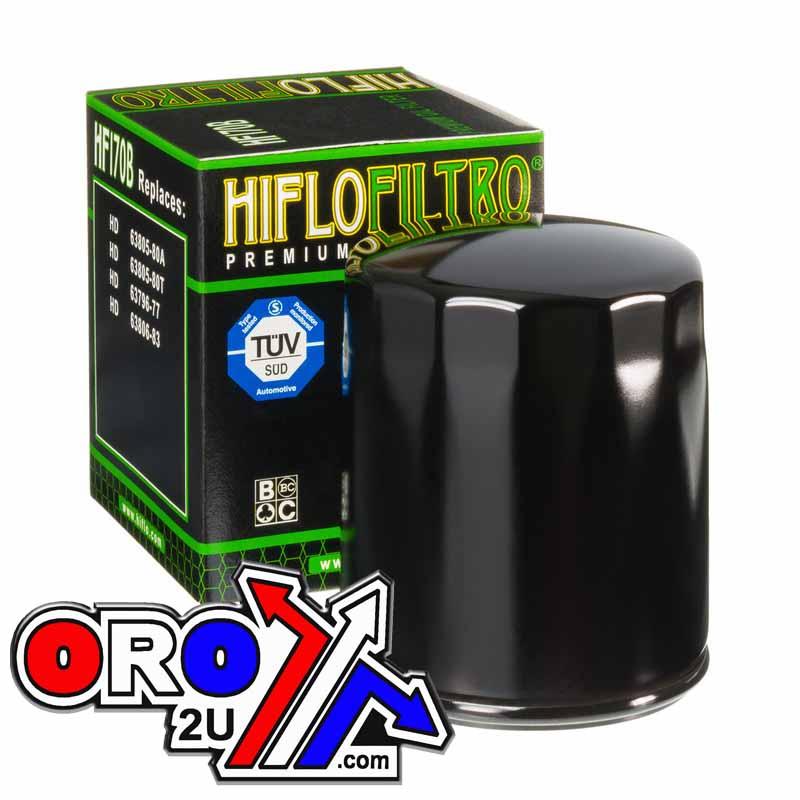OIL FILTER HIFLO HF170B BLACK, 63805-80A, 63805-80T, 63796-77, ROAD, 63806-83
