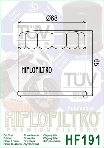 OIL FILTER HIFLO HF191 TRIUMPH, Triumph T1210200 ROAD, Peugeot 778117