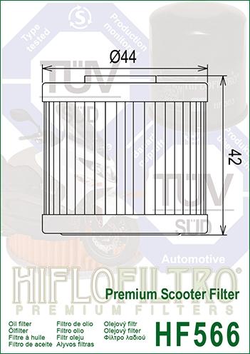 OIL FILTER HIFLO HF566