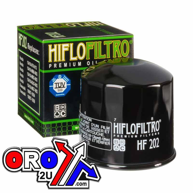 OIL FILTER HIFLO HF202 HON/KAW, HONDA/KAWASAKI, 47-7990.HF