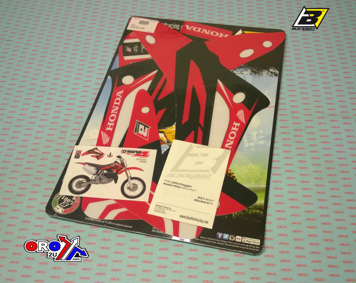 03-07 CR85 DREAM 4 GRAPHIC, BLACKBIRD DECAL KIT 2119N