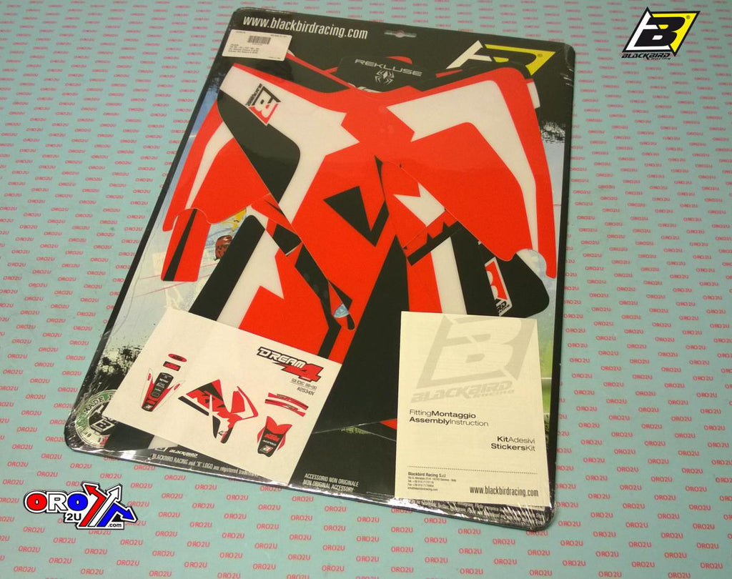 98-00 KTM EXC-SX DREAM 4, BLACKBIRD DECAL KIT 2534N