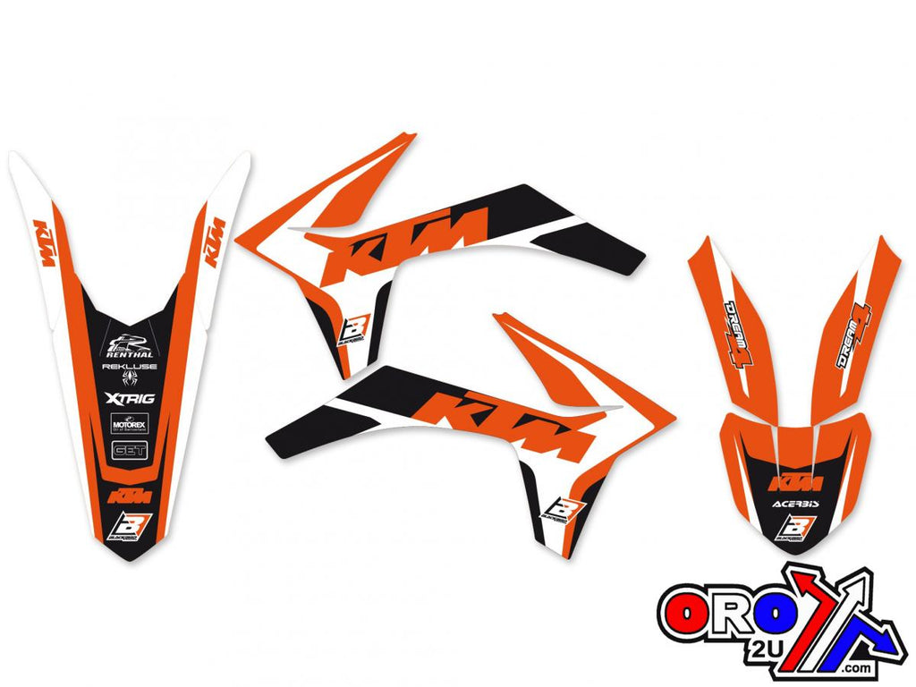 11-12 SX EXC KTM DREAM 4, BLACKBIRD DECAL KIT 2537N, BB2537N