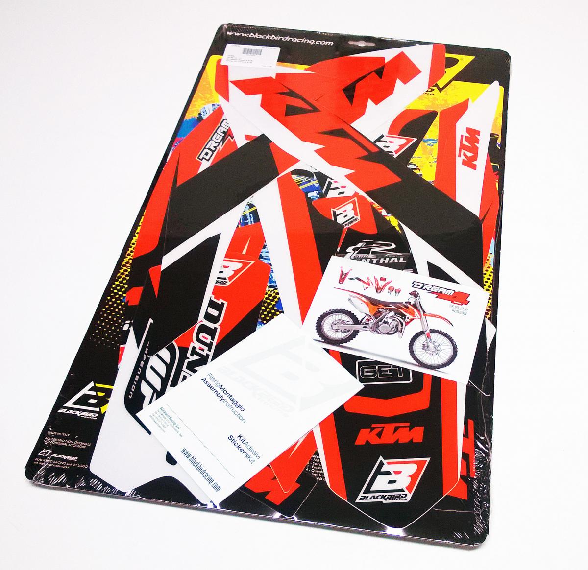 2013-17 SX85 KTM DREAM-4 DECAL, KIT BLACKBIRD 2539N