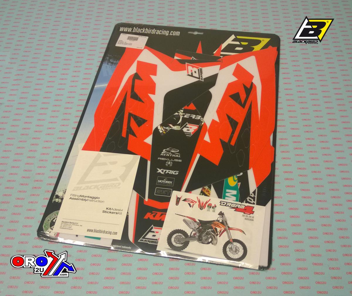 09-15 SX 65 KTM DREAM 4, BLACKBIRD DECAL KIT 2535N