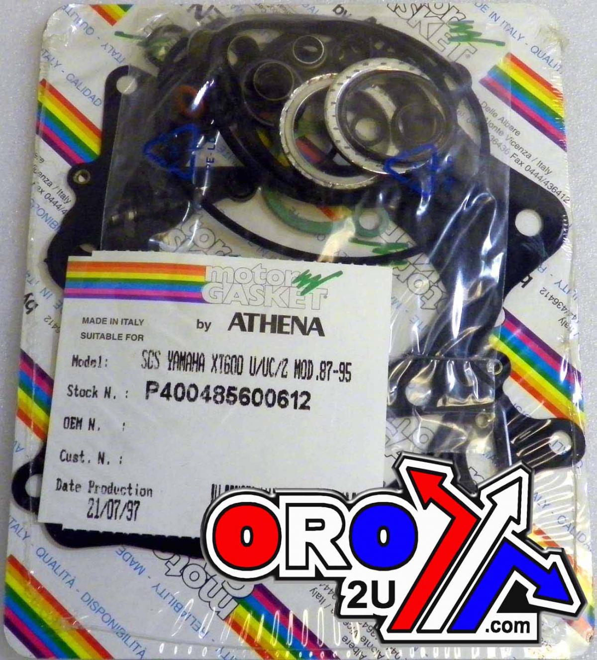 TOP END GASKET SET TT 600W 87-99, ATHENA P400485600612 YAMAHA