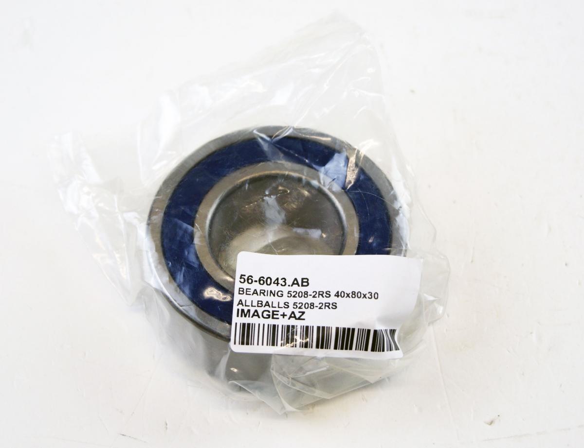 BEARING 5208-2RS 40x80x30, ALLBALLS 5208-2RS