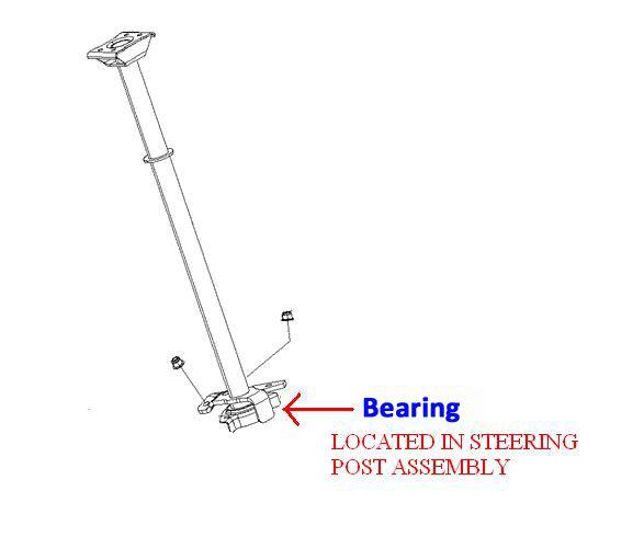 BEARING SEALED STEERING POST CS6205-2RS, 1823467, 1823773 POLARIS, AT-08900