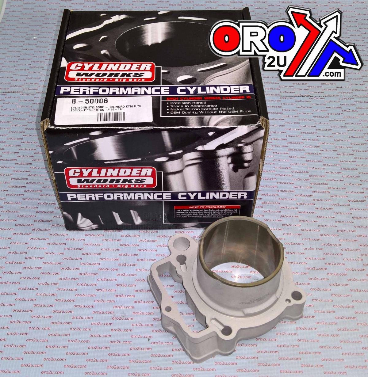 CYLINDER ONLY KTM 16-18 SXF250 78mm, CYLINDER WORKS 50006 STD