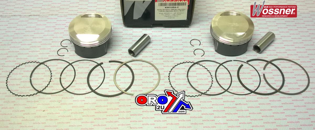 PISTON KIT HARLEY 3.501 SET/2, WOSSNER K8618DA-2 DAVIDSON, ROAD
