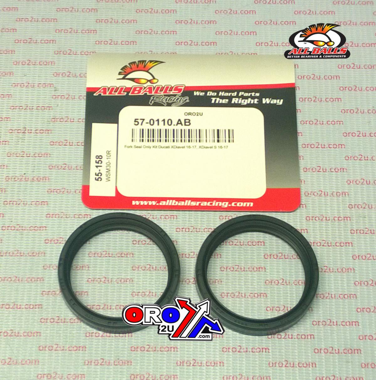 FORK OIL SEAL SET ALLBALLS, ALLBALLS 55-158