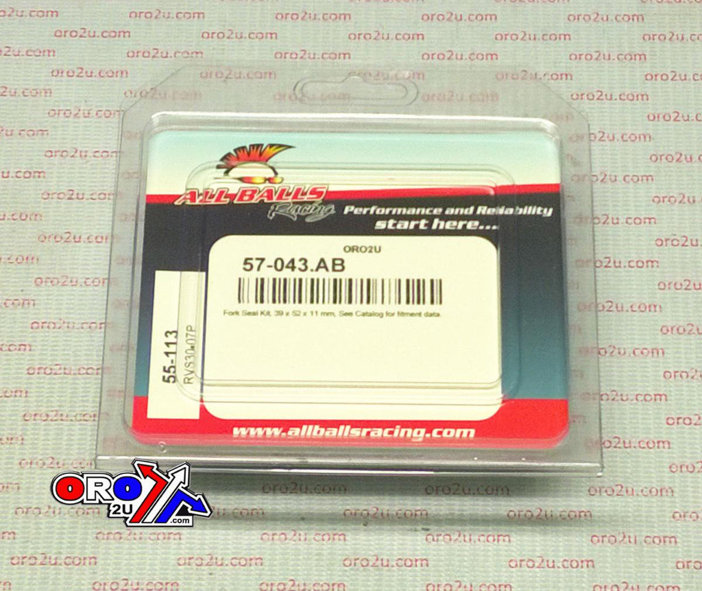 FORK OIL SEAL SET ALLBALLS, ALLBALLS 55-113 39x52x11