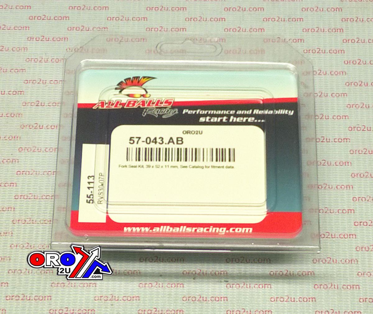 FORK OIL SEAL SET ALLBALLS, ALLBALLS 55-113 39x52x11
