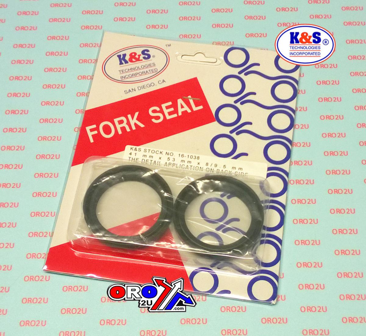 FORK OIL SEAL SET 41x53x8/9.5, K&S 16-1038 KYB