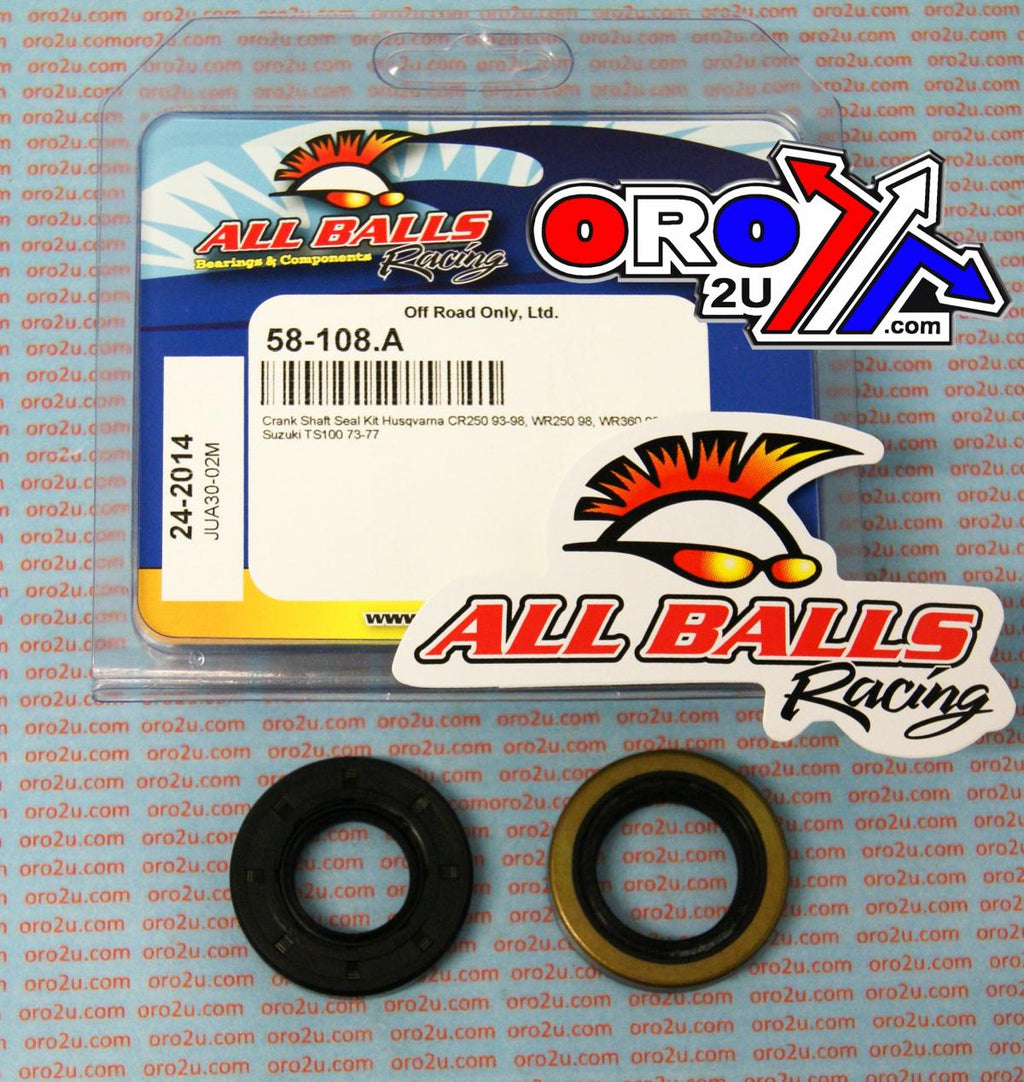 CRANKSHAFT SEAL KIT ALLBALLS, ALLBALLS 24-2014, 58-108
