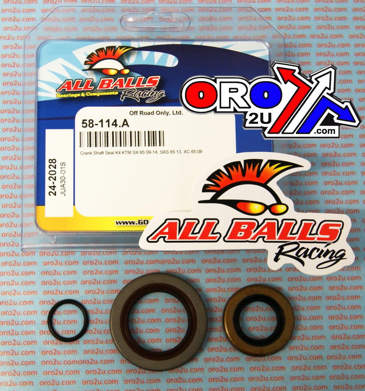 CRANKSHAFT SEAL KIT ALLBALLS, ALLBALLS 24-2028