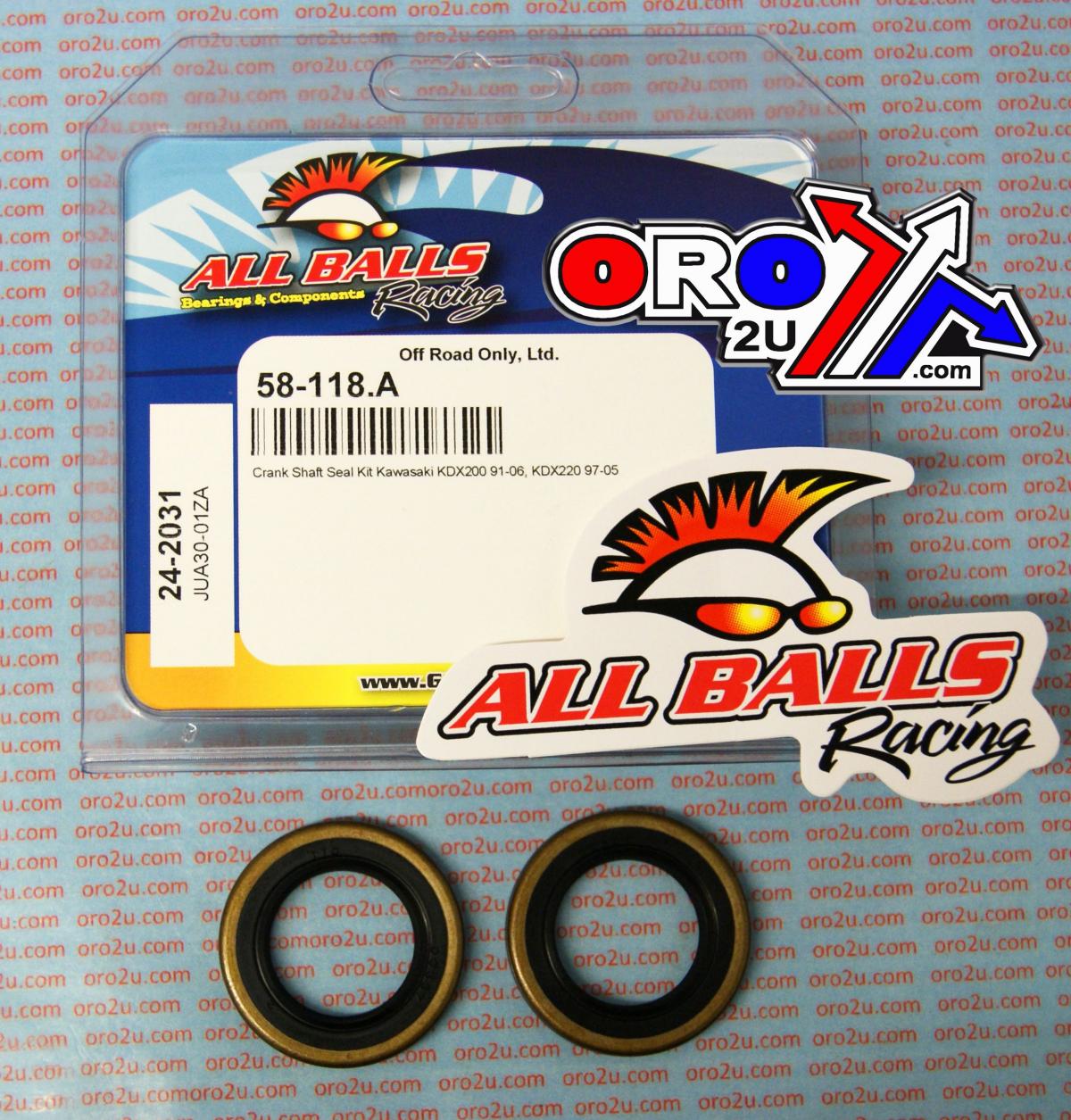 CRANKSHAFT SEAL KIT ALLBALLS, ALLBALLS 24-2031