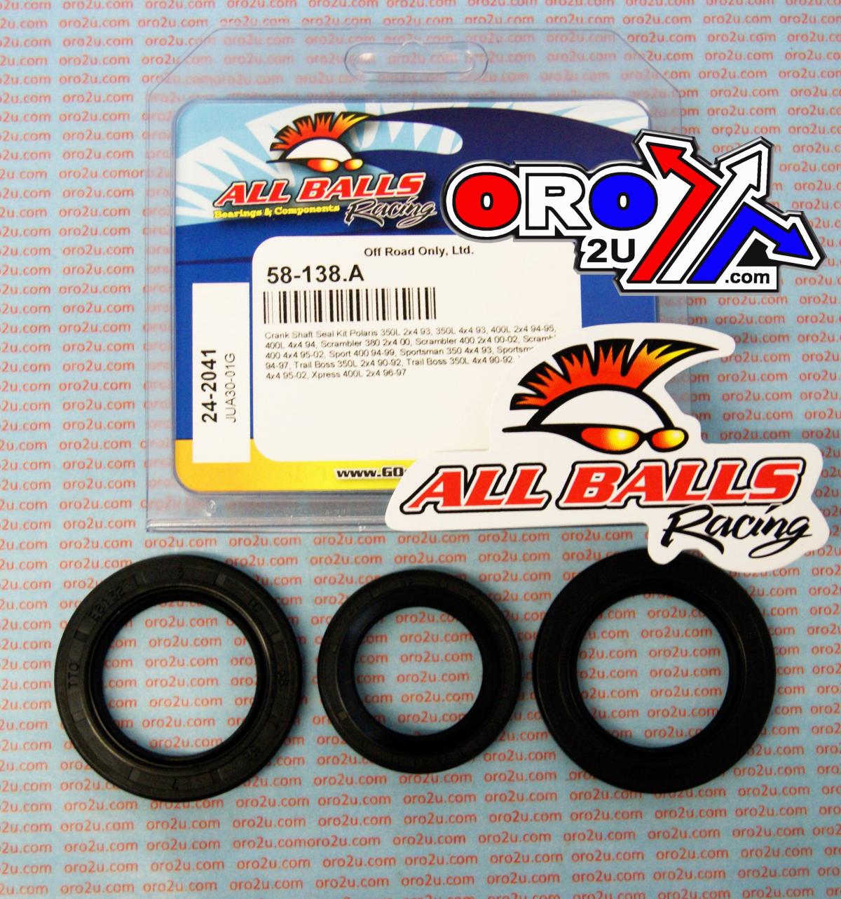 CRANKSHAFT SEAL KIT ALLBALLS, ALLBALLS 24-2041