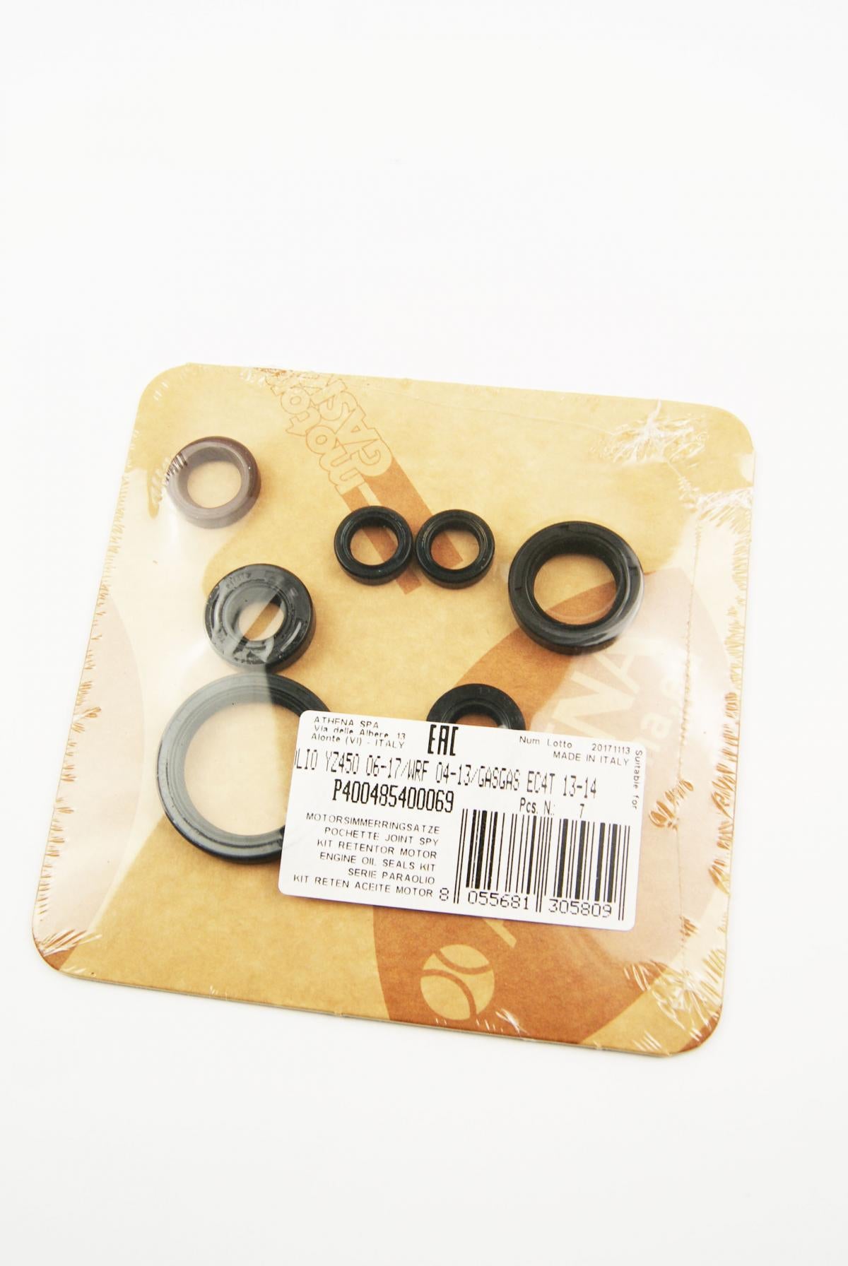 ENGINE OIL SEAL SET YZ/WR/YFZ/EC 450 04-20, ATHENA P400485400069 YAM/GAS