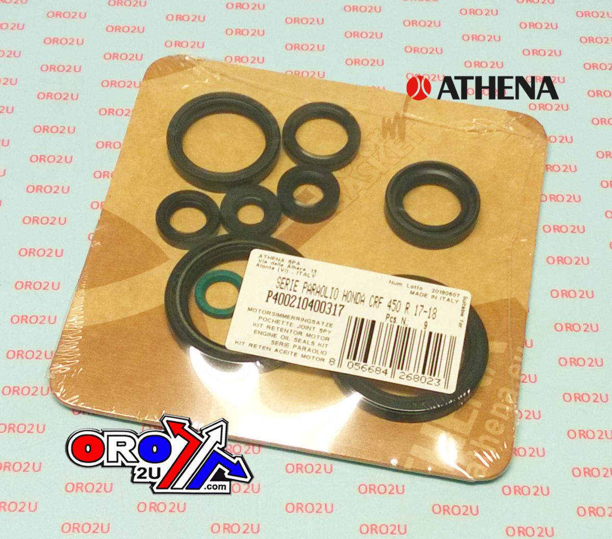 ENGINE OIL SEAL SET CRF 450 17-20, ATHENA P400210400317 HONDA