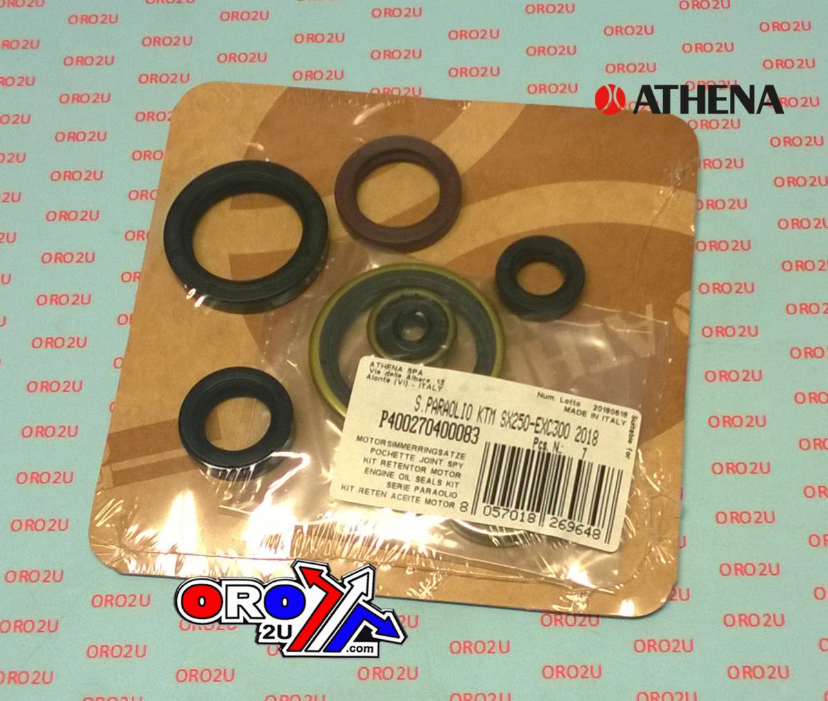 ENGINE OIL SEAL SET EXC/XC/TE/TC/TX/EC 250/300 17-22, ATHENA P400270400083 KTM/HUSKY/GAS