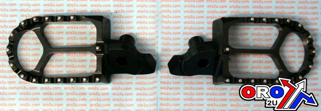 FOOT PEG SET CNC BILLET RMZ, BILLET CNC ALUMINIUM BLACK, WRP WDP-0280A