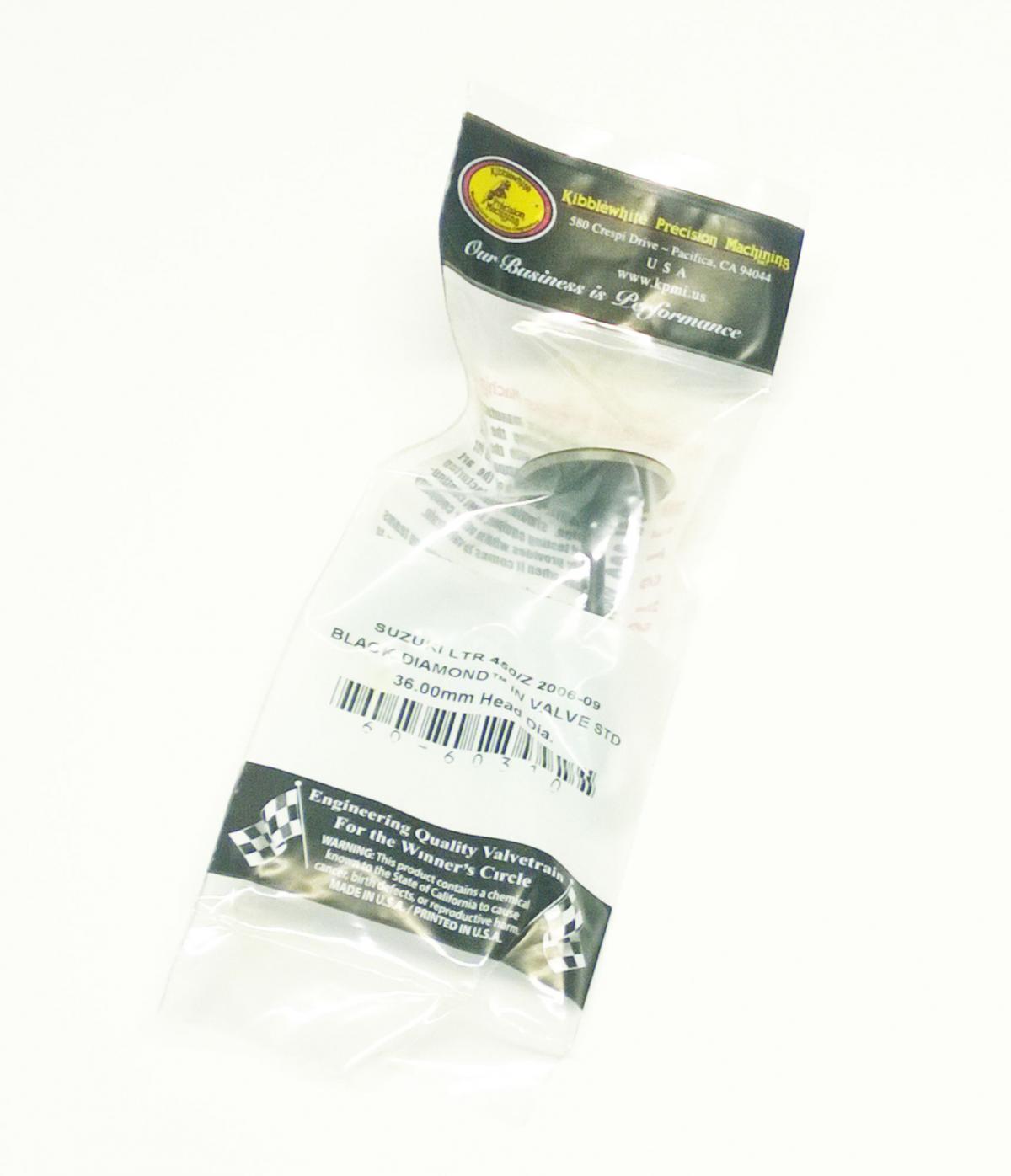 VALVE INTAKE 12911-45G00, LTR450 KIBBLEWHITE 60-60310, 12921-35G00