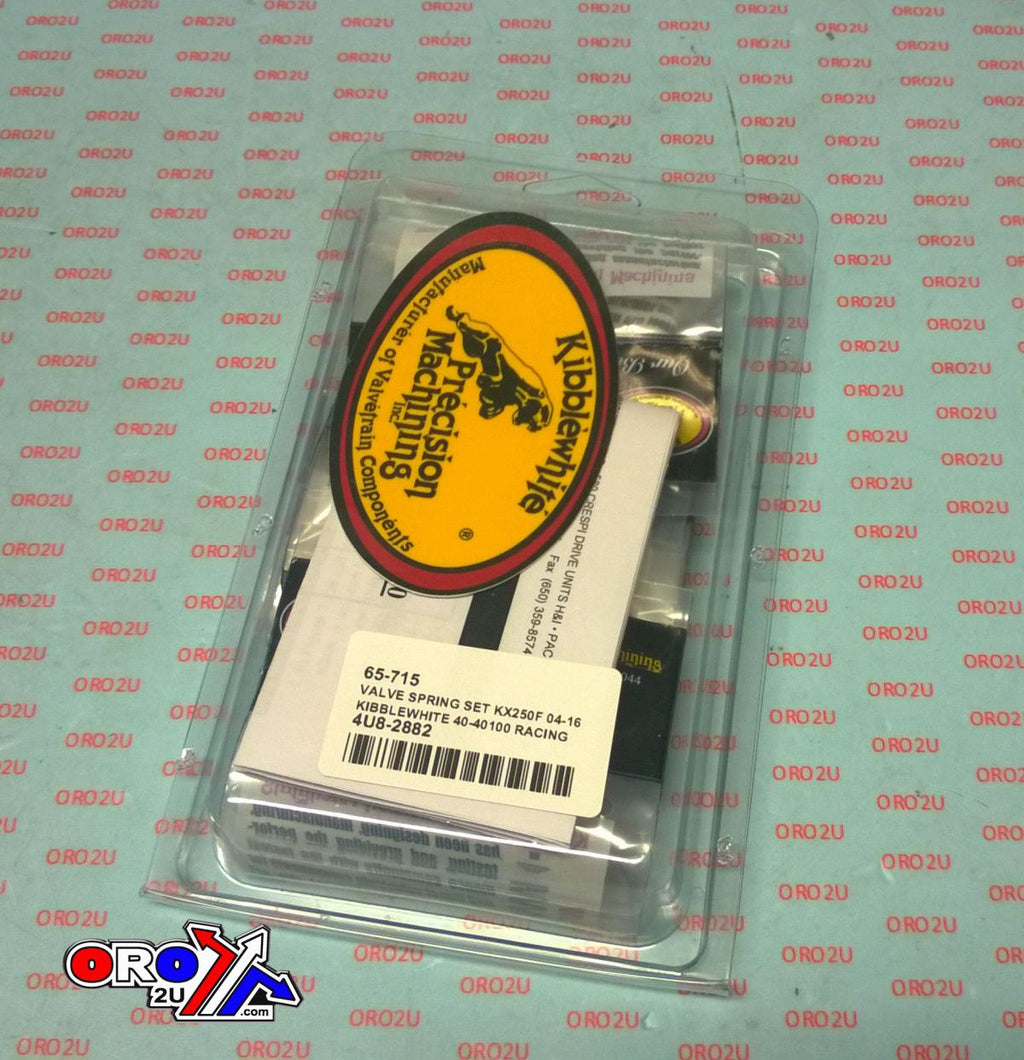 VALVE SPRING SET KX250F 04-16, KIBBLEWHITE 40-40100 RACING, LIGHTWEIGHT RACING